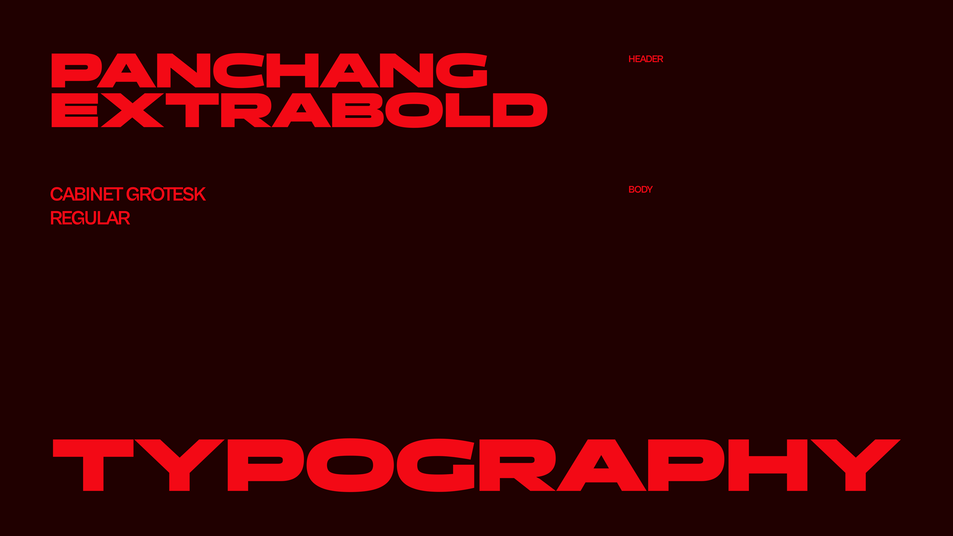 Gif flipping through the brand typefaces and colours, and the performers.
