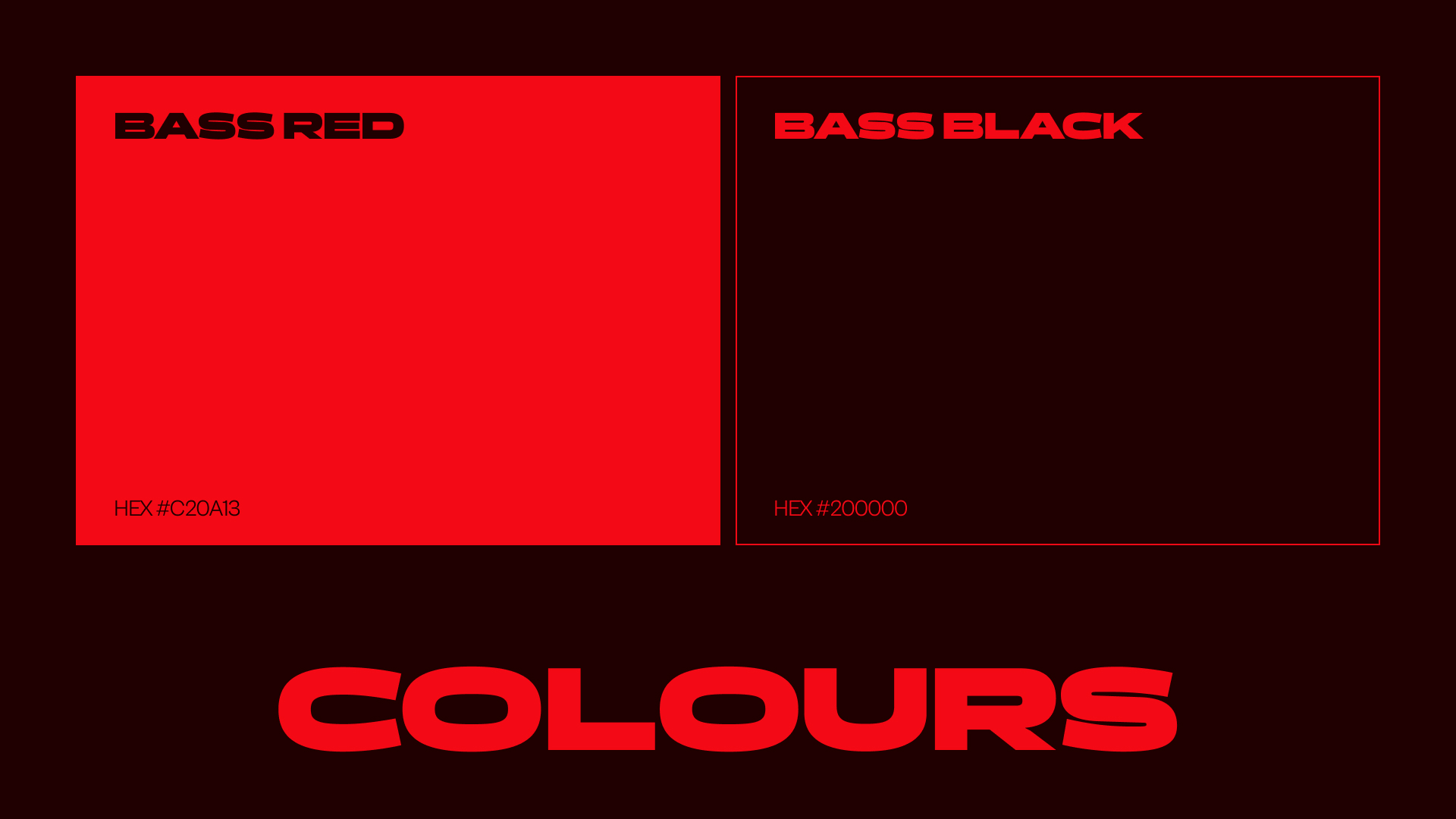 Colours used for Bassment.