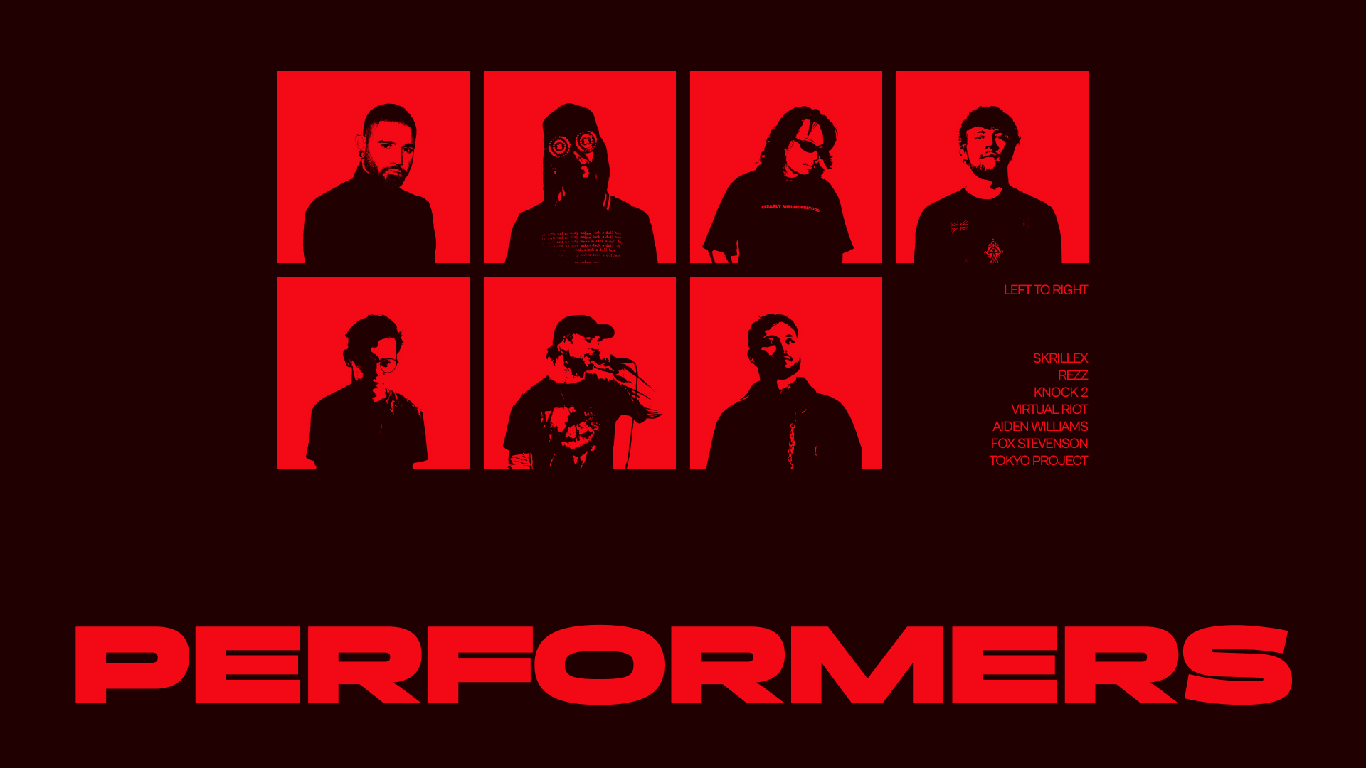 List of performers for the upcoming Bassment event.