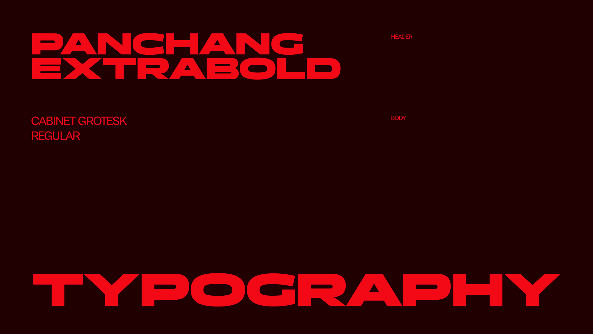 The typefaces used for Bassment.