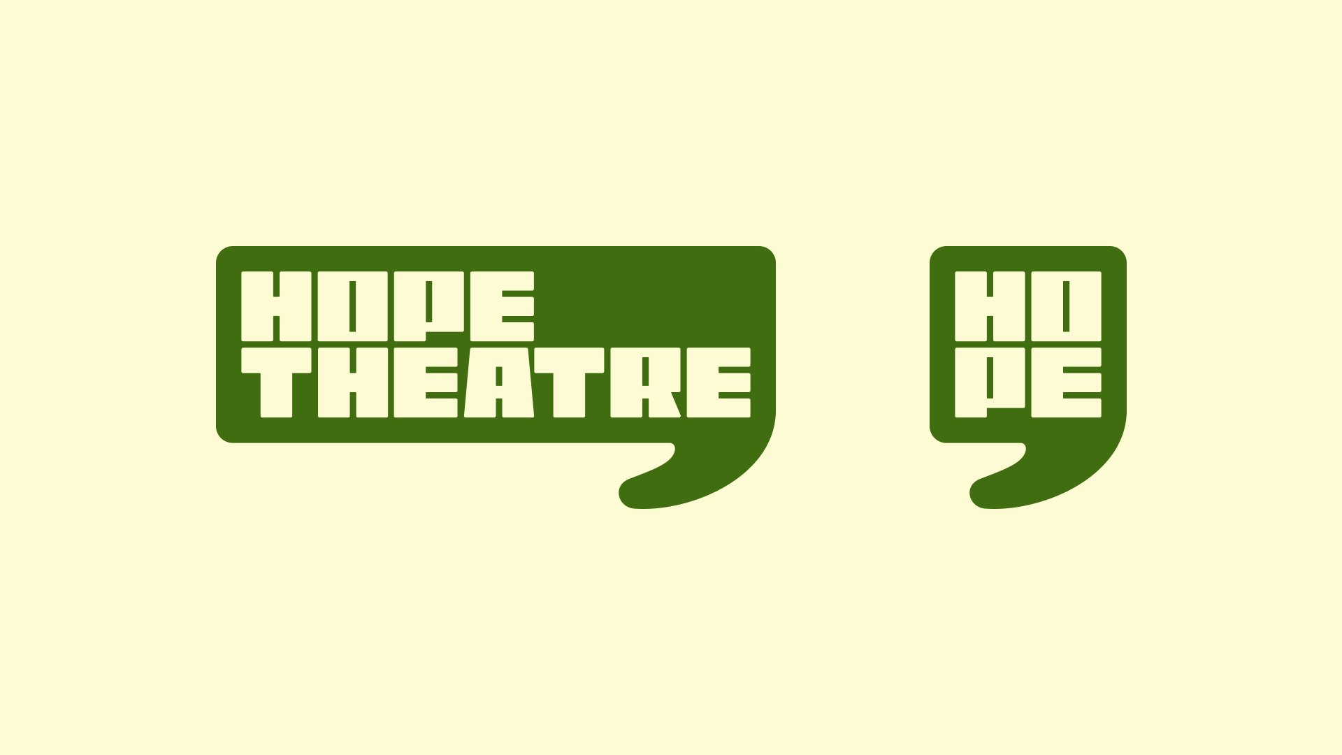 Hope Theatre final logos.