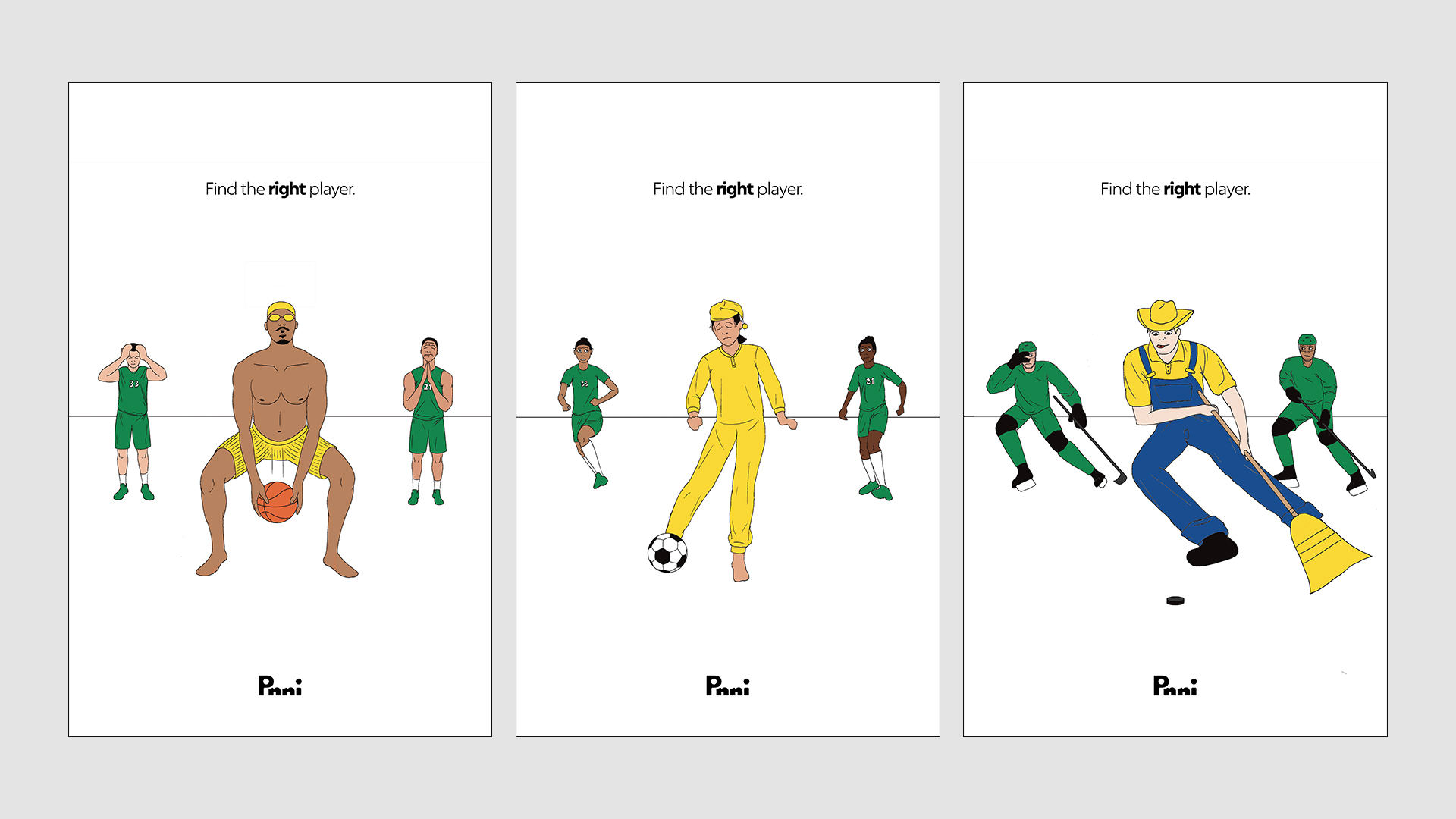 The three concept posters side by side.