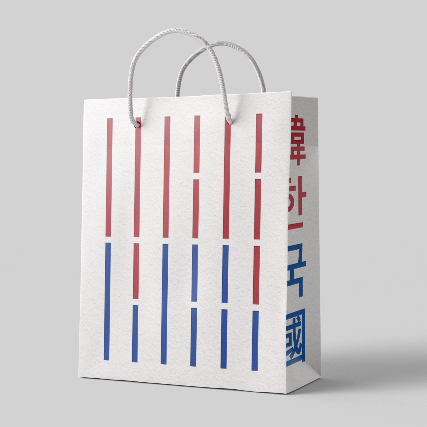 South Korea paper bag design.